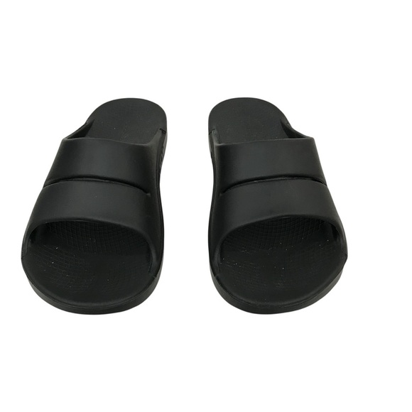OOFOS Ooahh Slide Sandals Black Recovery Comfort Shoe Men's 12 - Picture 3 of 6